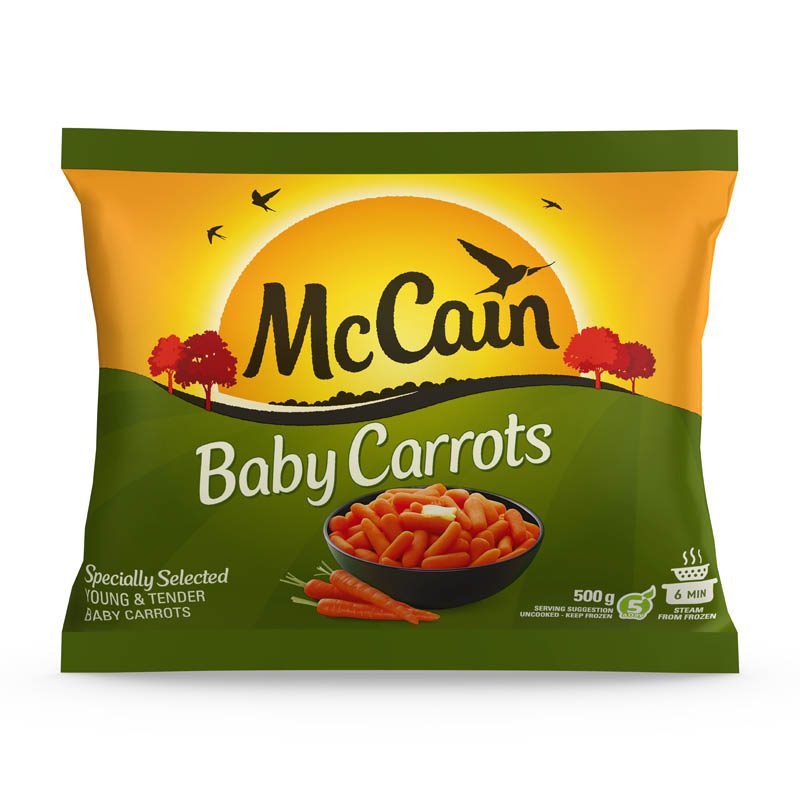 mccain baby carrots 500g