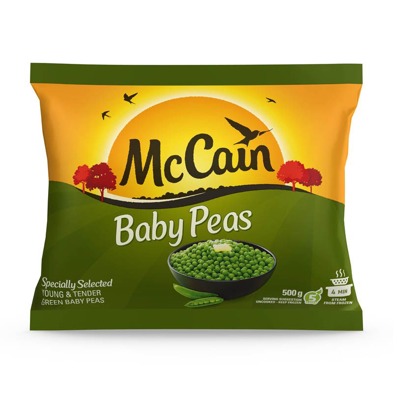 mccain baby peas 500g