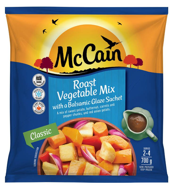 mccain roast vegetable mix with balsamic glaze