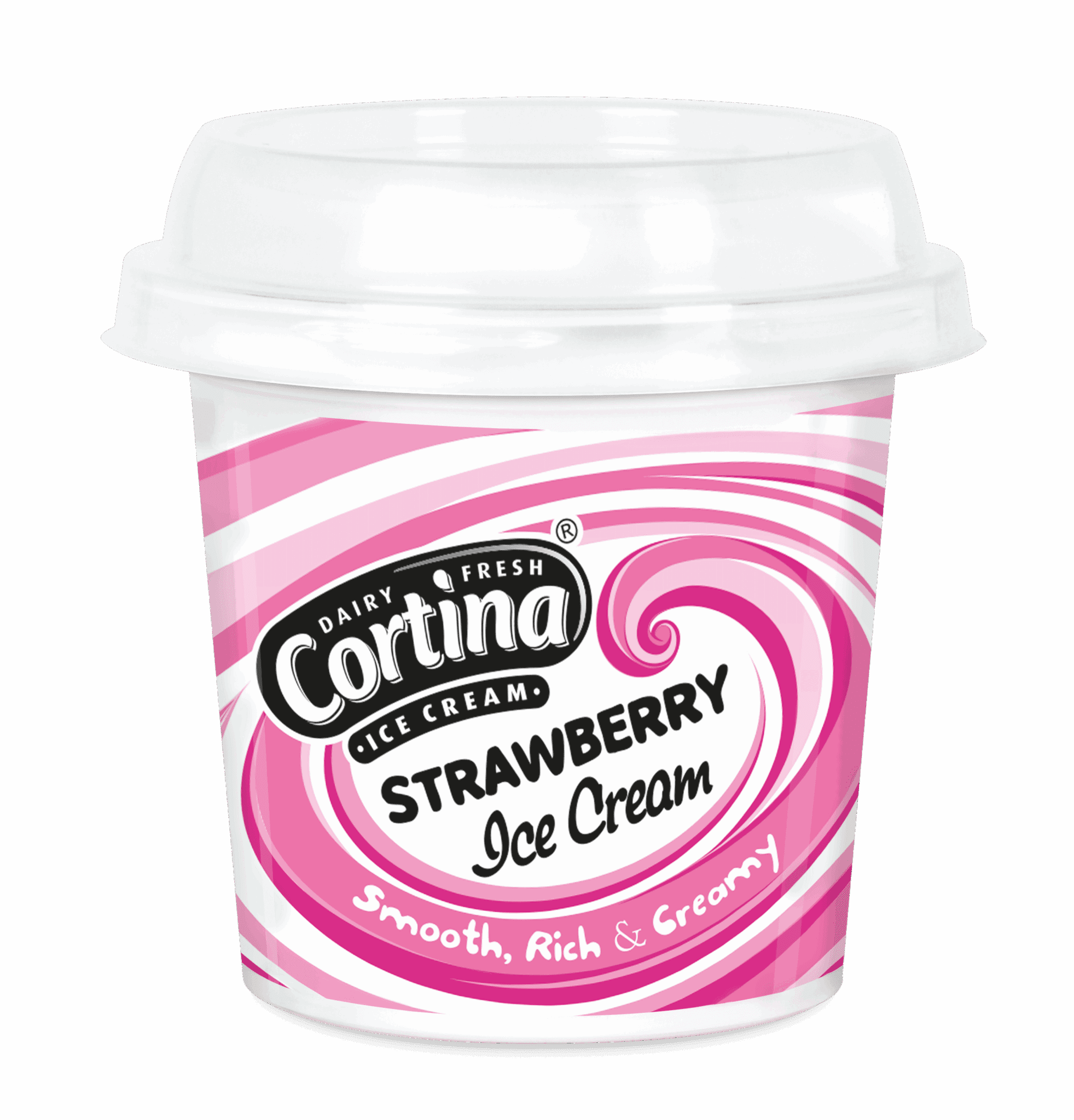 cortina ice cream strawberyy
