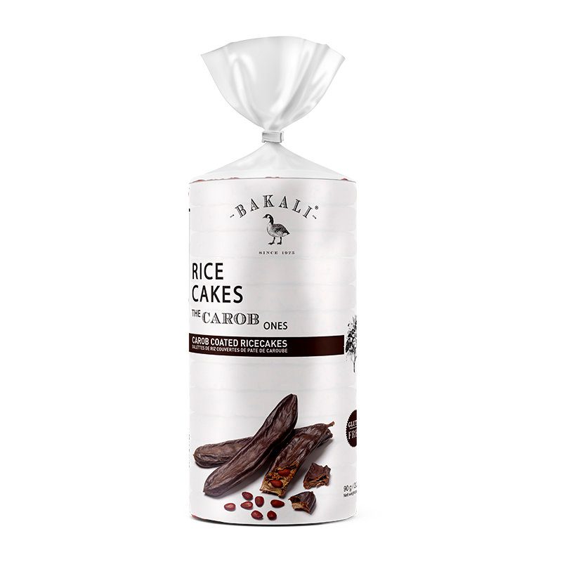 bakali rice cakes carob coated