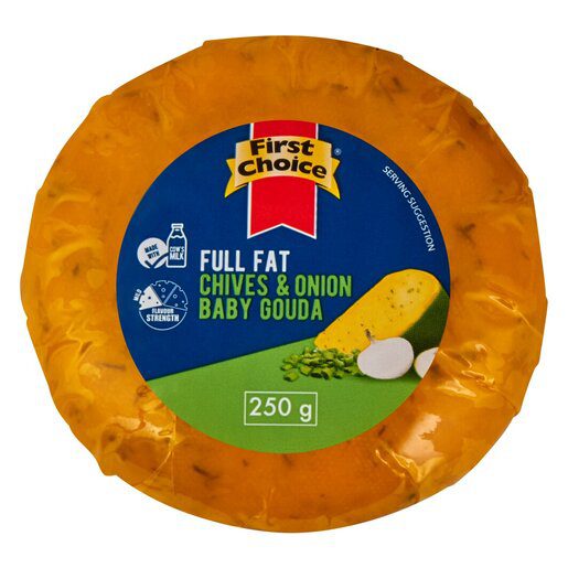 full fat chives & onion baby gouda