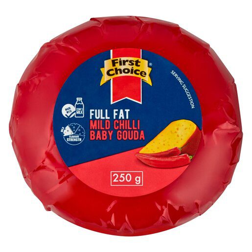 full fat mild chilli baby gouda