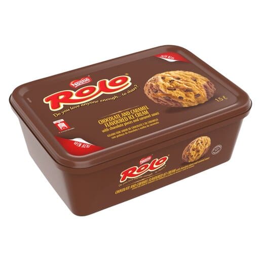 rolo ice cream tub